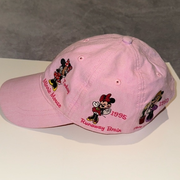 Disney Parks Minnie Mouse History Through The Years Baseball Hat Cap Pink- Adult - Picture 2 of 8